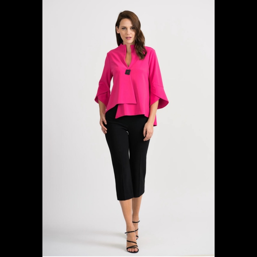 Joseph Ribkoff Sz 8 Pink One Button Jacket Blazer